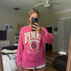 Hollister Pink Graphic Sweatshirt